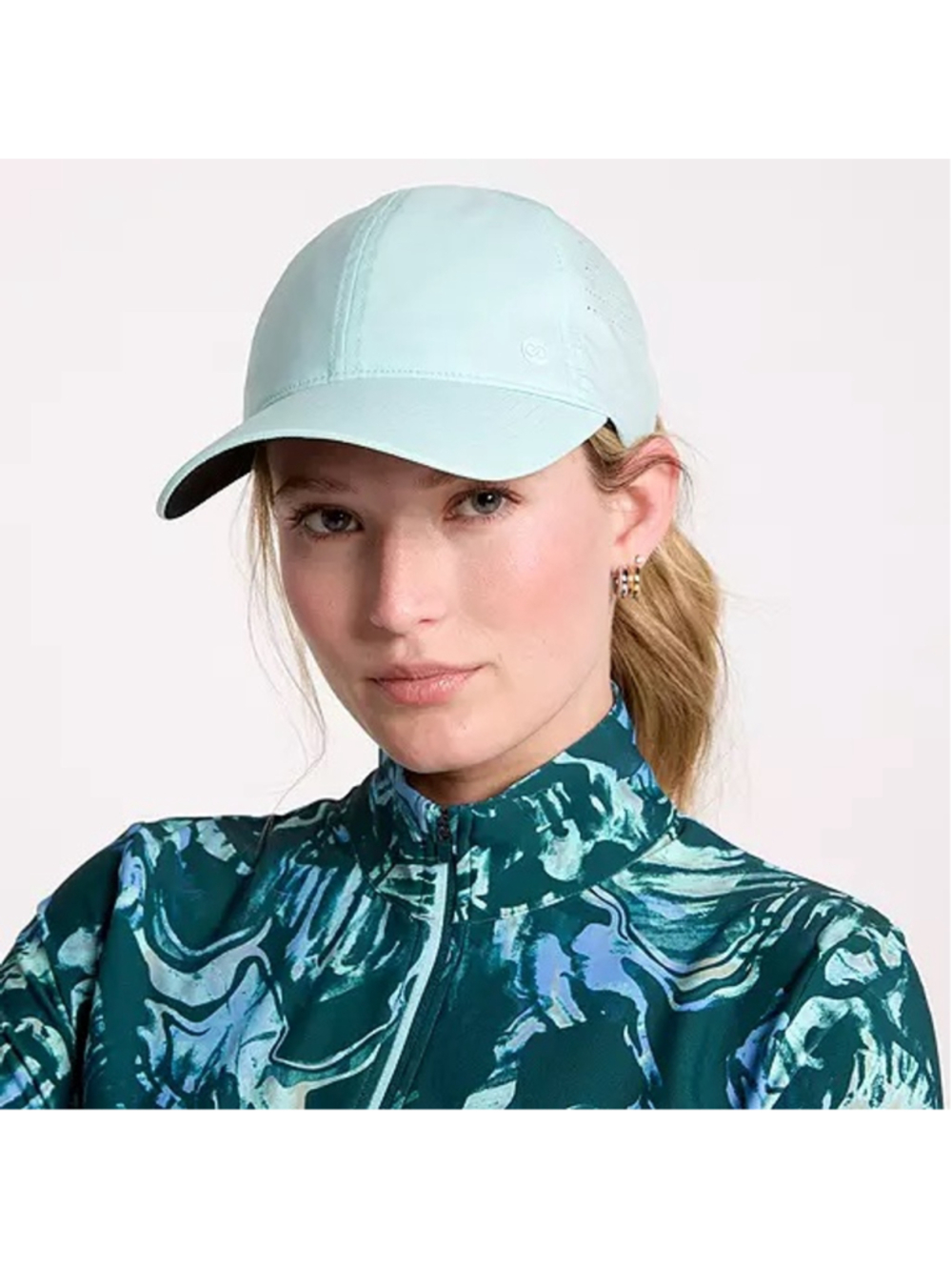 Women's CALIA Perforated Ponytail Hat Osfm Mint Green